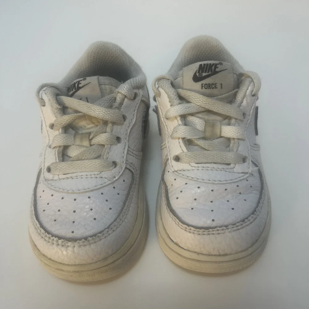 Nike Air Force 1 Low Sneakers (TS) Toddler Size 5C‎ White/Black CZ1691-100